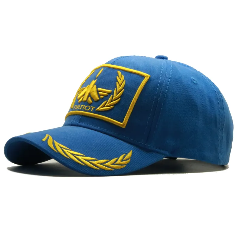 Benutzer definierte hochwertige 6 Panel bestickt für Männer Baseball Cap Großhandel OEM russischen Hut