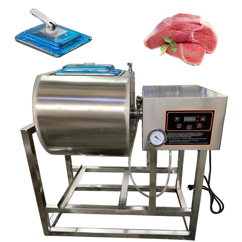 Multi-functional production equipment vacume marinated machine meat mixer marinating machine meat tumbler