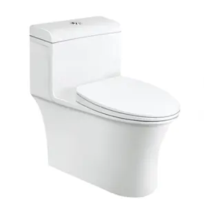 Çin üretici kare şekli kraliyet Cupc onaylı tuvaletler sifonik s-tuzak Wc banyo tek parça tuvalet