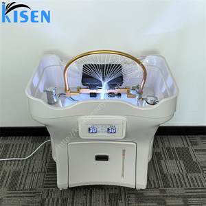 KISEN Évier portable pour shampoing, station de lavage de cheveux durable avec deux réservoirs d'eau pour salon de beauté, thérapie capillaire, SPA capillaire - Product Image 2