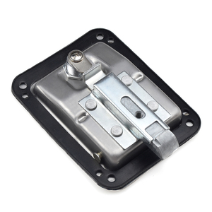 XK103-3S-304 Serrure de panneau de volet robuste en acier inoxydable avec tige de connexion et <span class=keywords><strong>cylindre</strong></span>, 3 clés incluses pour la sécurité - Product Image 5