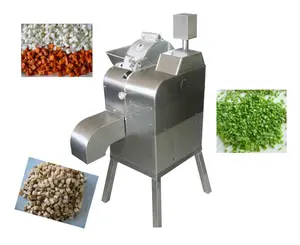 Full automatic high speed vegetable dicer for potato onion carrot/3-D root vegetable cube cutting machine