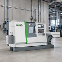 Centre d'usinage HT3, commande CNC FANUC, 2 axes, porte-outils à 8 positions, haute précision, tour CNC de moyenne capacité