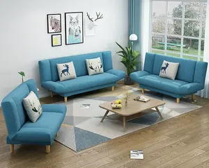 Sofá cama pequeño y moderno para sala de estar, mueble plegable multifuncional de doble uso, se puede desempaquetar