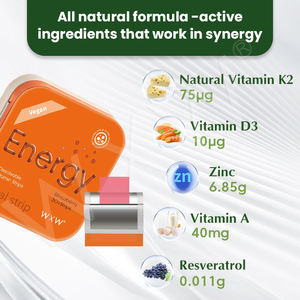 Suplemento Vitamínico en Tiras Orales, Precio al por Mayor, Caramelo Energético en Película Disoluble para Adultos, No Apto para Mujeres Embarazadas - Product Image 2