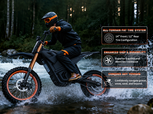 IN10 Moto <span class=keywords><strong>Elettrica</strong></span> da Fuoristrada 2600W con <span class=keywords><strong>Motore</strong></span> Brushless Mid-Drive, 40MPH, 146N.m di Coppia, Batteria 48V/23AH, Freni Idraulici Resistenti, IPX6 - Product Image 5
