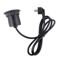 Prise de courant encastrée de bureau 60mm 1 prise UE avec 1 chargeur USB-C