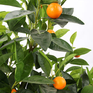 Estilo nórdico 120cm naranja limón árbol Artificial gran oferta interior hogar exterior bonsái soporte Real Touch planta Artificial - Product Image 3