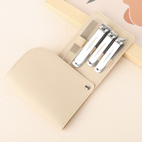 Kit d'outils de manucure et pédicure professionnels portables et durables, 4/10 pièces, en acier au carbone de qualité supérieure, avec boîte pour coupe-ongles