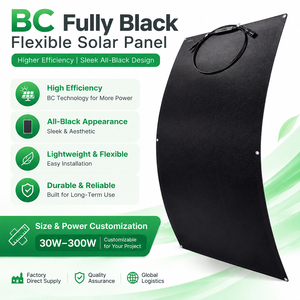 <span class=keywords><strong>Panneau</strong></span> <span class=keywords><strong>solaire</strong></span> flexible HPBC léger à haute efficacité <span class=keywords><strong>100W</strong></span> 120W, film mince à couche complète <span class=keywords><strong>pour</strong></span> <span class=keywords><strong>camping</strong></span>-<span class=keywords><strong>car</strong></span> et balcon - Product Image 1