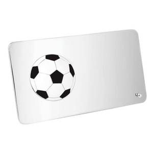 Targa da Calcio in Legno 88x160mm con Stampa UV su Metallo Lucido per Premi, Realizzata in Ottone, Ferro, Rame, Plastica - Product Image 3