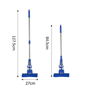 Floor Mop Cleaning High Quality Household Cleaning Tools Thread Telescopic Handle PVA Sponge Squeeze Mop