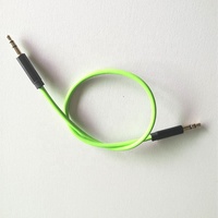 Logo imprimé coloré 3.5mm stéréo mâle à mâle 3.5mm AUX câble audio vidéo stéréo