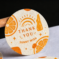 Sous-verres en carton personnalisés avec impression OEM de l'usine Jinyu, étiquettes en papier spécial pour boissons