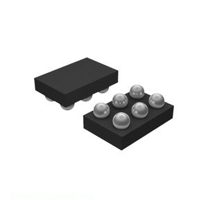 Componentes de circuito electrónico de gestión de energía (PMIC) FAN53601AUC18X 6 UFBGA WLCSP en stock - Product Image 1