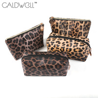 Tas Makeup Motif Leopard Bahan Polyester Kapasitas Besar, Pegangan Lembut, Ramah Lingkungan, Untuk Perjalanan, Perlengkapan Mandi, Penggunaan Sehari-hari Wanita & Remaja Putri