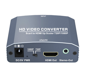 <span class=keywords><strong>Convertisseur</strong></span> Scart vers <span class=keywords><strong>HDMI</strong></span> + Stéréo, prend en charge les résolutions 480i/576i/480p/576p/720p/1080i/1080P pour PAL NTSC3.58 NTSC4.43y, nouveau - Product Image 1