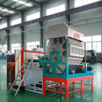 Hoogcapaciteits PLC-gestuurde tandwielkastmotor eierbak- en kartonnen pulp-vormmachine 4000 stuks/uur 380V 150kW