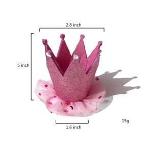 Conjunto de Fiesta de Cumpleaños <span class=keywords><strong>para</strong></span> Mascotas, Color Rosa, con Vestido, Falda, Pañuelo, Corona, Sombrero, Globo y Pastel, Disfraz <span class=keywords><strong>para</strong></span> Perro Hembra - Product Image 6