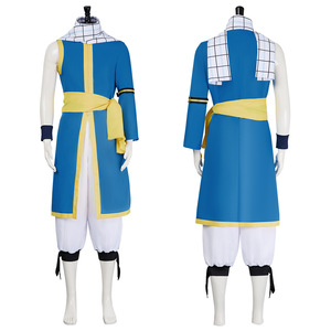 Costume de Cosplay Natsu Dragneel, cape noire pour hommes adultes, tenue de jeu de rôle d'halloween, Anime - Product Image 2