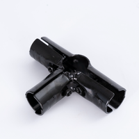 Connecteurs/Joints métalliques HJ-3 en SPCC noir pour électrophorèse, épaisseur 2,3 mm, connexion à bride pour tube fin de 28 mm de diamètre extérieur, longueur 130 mm