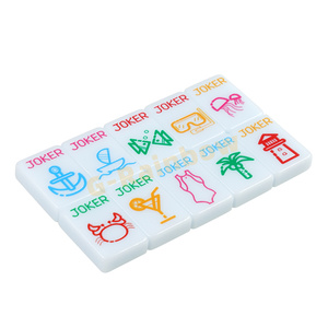 Jeu de Mahjong en acrylique personnalisé, carreaux gravés/impression UV, jeu américain moderne pour famille et fête - Product Image 5