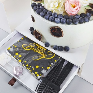 Caja de Regalo para Pastel de Cartón Blanco Impreso de 8 Pulgadas de Alto con Ventana, Sunshine Wholesale - Product Image 6