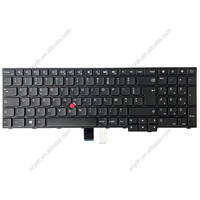 Keyboard Notebook FR Perancis asli untuk Lenovo ThinkPad E550 E550C E555 E560 E565 E570 E570C E575 E530 E530C E535 E545 01AX880