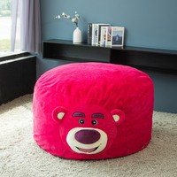 2024 nouvelle forme de Carton de chaise de pouf de conception avec la tapisserie d'ameublement de tissu pour le lit de pouf de salon