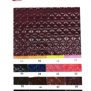 Pvc leder mit blumen druck muster weben leder material mode-design für die herstellung handtaschen