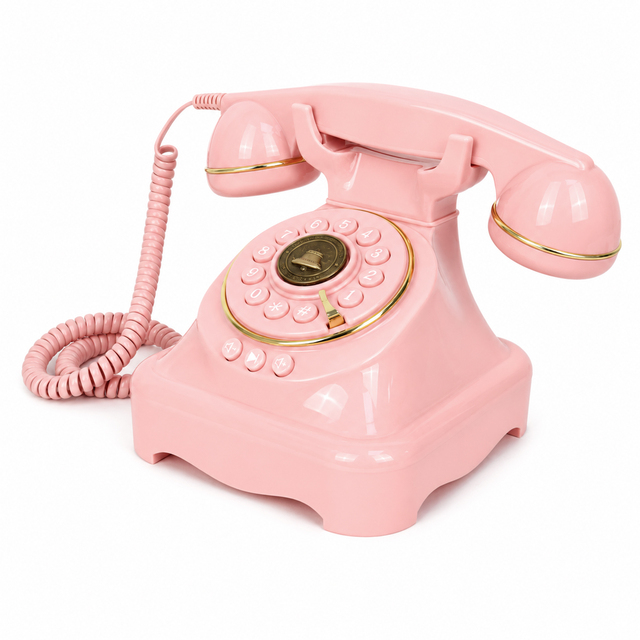 New Arrival Blue-tooth Function Handset Phone Retro Button Type Antique Telephone with Wireless Blue-tooth Custom Color Options