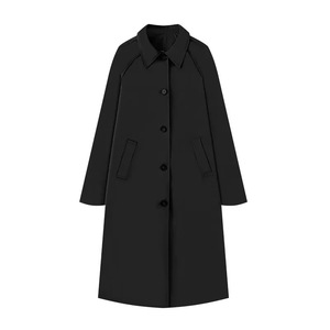 Trench Autunno Inverno da <span class=keywords><strong>Donna</strong></span>, Cappotto Oversize <span class=keywords><strong>Nero</strong></span> con Collo Revers, Manica Lunga, Taglie Forti, Moda all'Ingrosso - Product Image 5