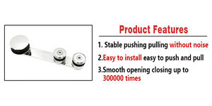 OEM ODM Puerta corredera de Granero Rodillo Sistema de rueda colgante Pantalla de ducha de acero inoxidable Sistema de puerta de vidrio Hardware - Product Image 4