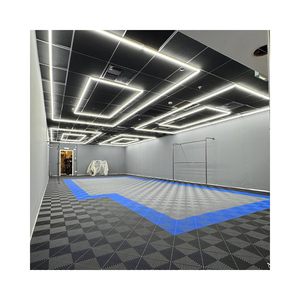 Vendedor caliente PP 400*400*18mm Suministro directo de fábrica Baldosas de piso de enclavamiento de plástico barato Baldosas de piso de garaje - Product Image 1