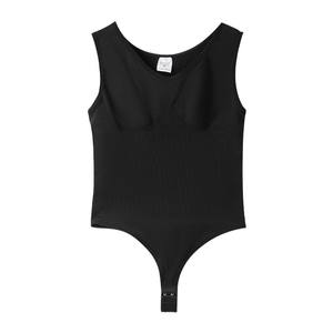 บอดี้สูทสตรีแบบชิ้นเดียวเปิดไหล่กว้างเปิดไหล่กว้างแบบไร้รอยต่อแบบชาวยุโรปอเมริกัน - Product Image 5