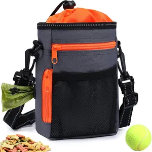 Pochette d'entraînement pour friandises pour chiens Nibao, grand sac de friandises pour animaux de compagnie, porte-friandises multi-usages et portable avec distributeur de sacs à crottes - Product Image 1