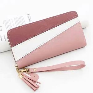 Free Sample high quality designer handmade large luxury women <b>wallet</b> polyester <b>red</b> - Product Image 6