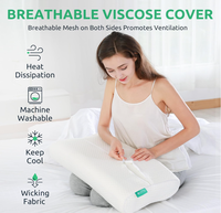 Oreiller de luxe en mousse à mémoire de forme avec soutien cervical ergonomique pour soulager les douleurs cervicales et favoriser un sommeil confortable