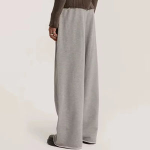 กางเกงสเวตเตอร์สไตล์สตรีทแบบมีเชือกรูดกางเกงคาร์โก้ทรงหลวมผ้าฝ้ายหนาสไตล์สตรีทแวร์หรูหราสำหรับ2025 - Product Image 4