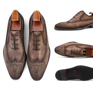 Chaussures Richelieu Goodyear Artisanales de Luxe pour Hommes, en Cuir Véritable Imperméable, Idéales pour Tenues Formelles et Décontractées - Product Image 1