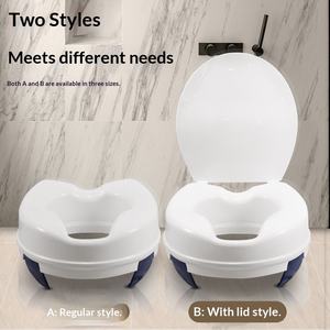 Coussin <span class=keywords><strong>rehausseur</strong></span> de toilettes portable et amovible MK pour personnes âgées et handicapées, capacité de 200 kg, pour usage domestique - Product Image 5