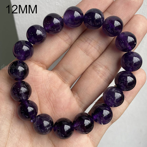 Braccialetti in Pietra Naturale da 10MM e 12MM, <span class=keywords><strong>Bracciale</strong></span> in Cristallo di <span class=keywords><strong>Quarzo</strong></span> Curativo <span class=keywords><strong>con</strong></span> Lega per Gioielli da Donna - Product Image 5
