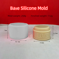 Nouveau design Rose ours bougie ensemble Silicone moule musique Base artisanat résine moule bougie moule pour l'amour