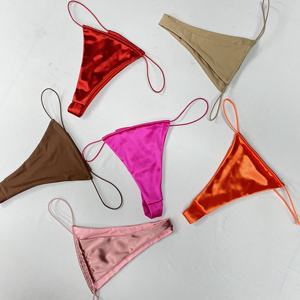2025 High Quality Two-Piece Women's <strong>Swimsuit</strong> Sexy <strong>Bikini</strong> Beachwear <strong>Thong</strong> Style Manufactured with Spandex/Nylon - Product Image 2