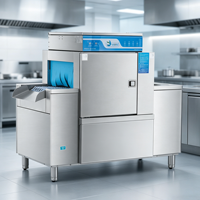 Lave-vaisselle commercial de type ouvert MAX 160D, entièrement automatique, équipement de lavage de vaisselle pour restaurant