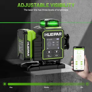 Kit de Medición Láser Verde Multifuncional W04CG <span class=keywords><strong>4D</strong></span> de 16 Líneas, Nivel de 360 Grados, Base Giratoria Motorizada, Autonivelante - Product Image 6