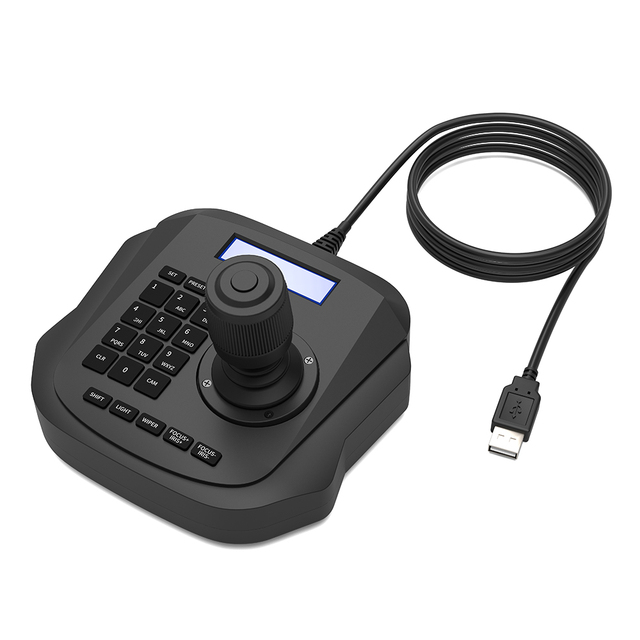New Black USB Interface Keyboard Controller with LCD Screen and Joystick for Platform and Software Control