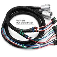 Kabel Harness Mesin Combine Harvester Tugas Berat Pipa Bergelombang IP67 Tahan Air Perakitan Kabel Mesin Pertanian OEM
