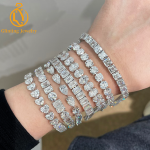 Bracciale Tennis con Diamanti Sintetici HPHT CVD, Collana Tennis in Oro Massiccio 10K 14K con Diamanti Sintetici DEF VVS-VS e Certificato IGI - Product Image 3