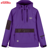 Combinaison de ski neuve pour homme et femme, snowboard, à capuche, imperméable, coupe-vent, résistante à l'usure, colorée, lumineuse, combinaison de ski de nuit